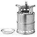 Camping Wood Stove Survival Foldable Portable Stove, Made Of Lightweight Stainless Steel Easy Fuel With Twigs Leafs Solidified Alcohol, Best Cooking System for Backpacking Hiking Camp Kitchen Grillthumb 1