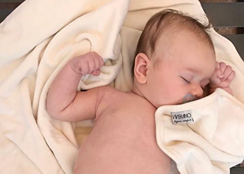 100% ORGANIC Cotton Baby Hooded Bath Towel &amp; Washcloth Set, Double Layer Swaddle, Receiving Blanket, Dye-free, Non-Toxic, Hypoallergenic, 30"x30" (Natural)