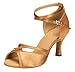 TDA CM106 Womens Ankle Strap Satin Latin Modern Samba Rumba Wedding Dance Shoes