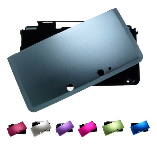 image for BR DARK GRAY Nintendo 3DS (Not for XL) FULL Aluminum Metal Case Protec