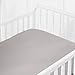 Pinzon 300 Thread Count Percale Fitted Mini Crib Sheet, Platinum
