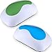 Mudder Magnetic Whiteboard Eraser for Dry Erase Pens and Markers, 2 Pieces (Light Blue, Green)