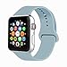 IYOU Sport Band Compatible with Watch Band 38MM 42MM 40MM 44MM, Soft Silicone Replacement Sport Strap Compatible with 2018 Watch Series 4/3/2/1 (Turquoise,38MM, S/M)