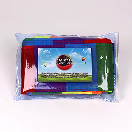 Kite Tail,Flat Ribbon Streamer Rainbow Multi Color (Rainbow), 49 Feet - Thumbnail 5