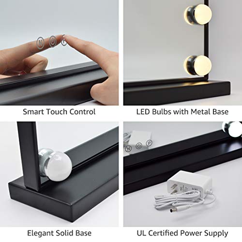 GeekHouse Lighted Vanity Mirror Hollywood Style Makeup Tabletops, Large