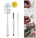 3-in-1 Bottle Brush Cleaner Kit – 3Pc Set – Includes Small Cleaning Brush and Straw Cleansing Brush for Deep Cleaning Water Bottles, Mugs, Tumblers, Sports Bottle, Flask