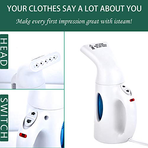 BZ Steamer for Clothes, US Portable Handhold Steamer, Garment Steamer Wrinkle Remover, Travel Steamer