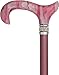 Pink Pearlz Rhinestone Lace Adjustable Walking Cane – Elegant Walking Stick with Aluminum Shaft for Women and Men – Stylish Support Cane for Stability and Comfort