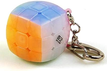 Cubelelo Qiyi Mini 3x3 3 cm Mofangge Magic Jelly Cube Keychain