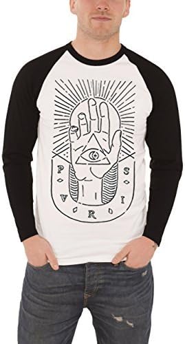 Pvris sketched Hand logo new Official Mens White Baseball Shirt