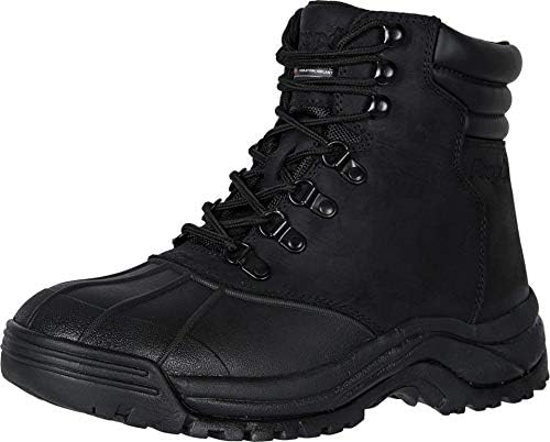 ? Drew Rockford Men’s Black Leather Waterproof Work Boots 13 M NEW IN BOX Men main image 3