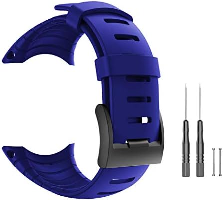 Picowe Suunto Core Watch Band Strap, Rubber Watch Replacement Band Strap Accessories for SUUNTO CORE All Black SS014993000/SS013336000/SS013337000