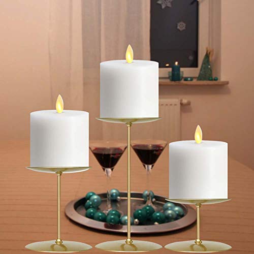 image for smtyle Gold Candle Holders Set of 3 Candelabra with Iron-3.5
