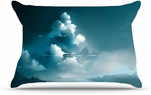 Khshhd Queen Pillowcase Size 20x30 Inches Cotton Pillowcases Decorative Pillow Cover Case with Hidden Zipper Decor Cushion Covers - Nature Clouds clouds fantasy art artwork skyscapes Nature Clouds Fo