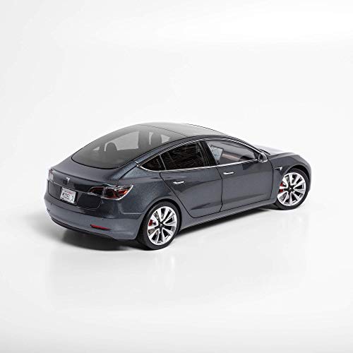 Tesla Diecast 1:18 Scale Model 3 - Midnight Silver Metallic