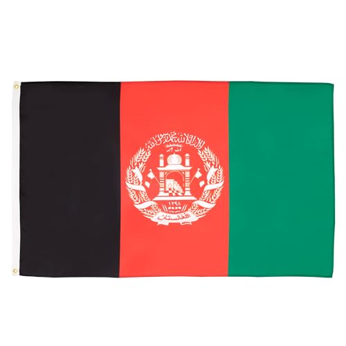 AZ FLAG Afghanistan Flag 250x150 cm Afghan 100D Polyester 2 Grommets