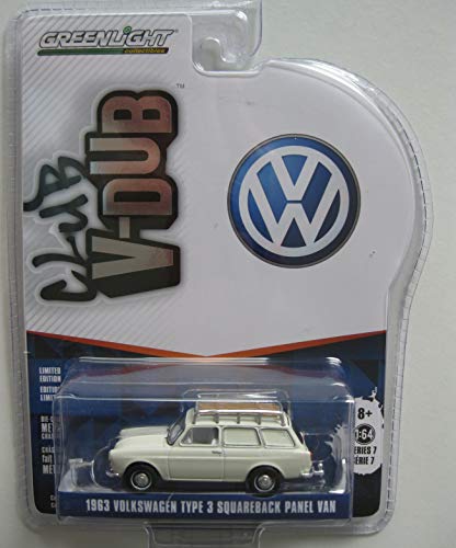 1963 Volkswagen Type 3 Panel Van with Roof Rack White