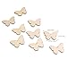 Tinksky Butterfly Wood DIY Craft Natural Wood Slices Ornament for Wedding Christmas Party Decoration 50pcs
