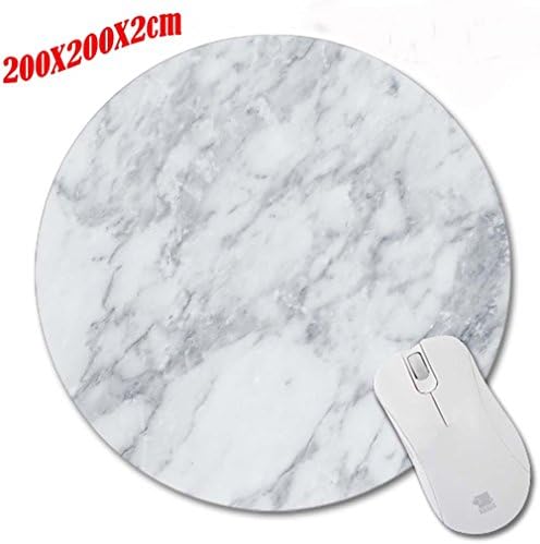 Centuntryfront Modern Faux Gold Glitter Marble Unique Desktop Pad Mousepads Gray