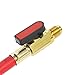KKmoon 3pcs R134A R410A R22 R12 800 PSI Manifold Gauge Set A/C Refrigeration Charging Hose High Pressure HVAC Refrigerant Charging Hoses Set with Ball Valve