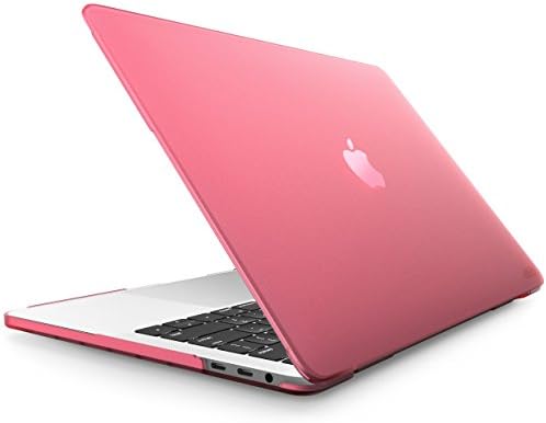 i-Blason Halo Series Designed for MacBook Pro 15" Case (2019 2018 2017 2016 Release A1990/A1707), Slim Rubberized Cover with TPU Bumper for Apple Macbook Pro 15" with Touch Bar and Touch ID (Pink)