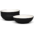 Noritake Colorwave Graphite Bowl, Soup/Cereal, 7", 27 oz., Set of 4 in Black/Graphite