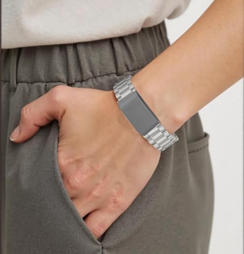 TGIYK Replacement Stainless Steel Band for WHOOP 5.0 4.0 Life MG, Peak, One – Quick Release Metal Strap with Folding Clasp, Adjustable Wristband for Men & Women