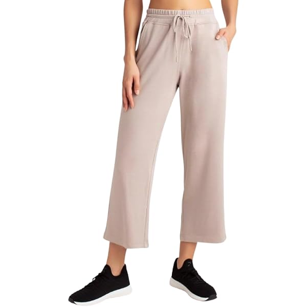 Amazon.com: Danskin Scuba Ankle Crop Pant Adjustable Elastic