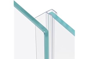 DALRUN 78" (2X39") Sliding Shower Door Side Seal Stripfor 1/4" Framelss Sliding Glass Door or Swing Door, Shower Door Side Seal with 3/5" Flip
