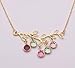 inBLISS Personalized Family Tree Necklace, Mother Necklace, Grandmother Necklace, for Mom, Wife, Grandmother Gold Tone Tree Branch Charm Gift Boxed - Same Day Shipping