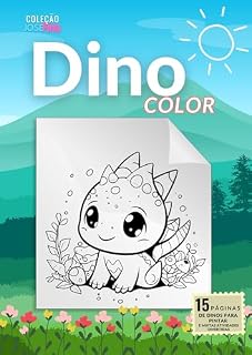 Livro Color Dinos: Dinossauros fofinhos para pintar e atividades divertidas