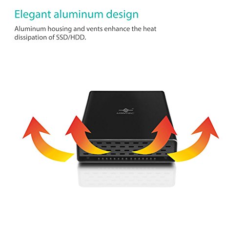 Vantec NST-271C31-BK NexStar Gx USB 3.1 Gen 2 Type-C 2.5" SATA SSD/HDD Enclosure for 7mm & 9.5mm Height Drive
