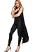 WearAll Women's Sleeveless Maxi Long Length Boyfriend Cardigan Collar Long Floaty Duster Jacket Coat Blazer Waistcoat - Black - 8-10