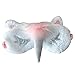 Unicorn Gifts 5 Pack - Unicorn Drawstring Backpack/Makeup Bag/Eye Mask/Hair Ties/Card (White)