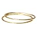 uGems 2 14K Gold Filled Stacking Rings 1mm Round Size 5.5