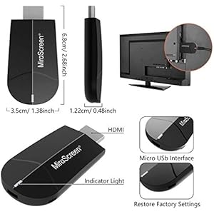 Wireless Wifi Display Dongle HD Adapter HDMI (4K HD-2.4G+5Gwifi) - immagine 4