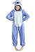 Duraplast Prferhouse Unisex Adult Pajamas Costume One Piece Flannel Halloween Cosplay Hooded Jumpsuit … (M, Blue)