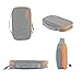 VIGBAGNIA Triple Layer Travel Cord Organizer Electronics Accessories Case USB Drive Shuttle Travel Gear Carry Bag for Phone Charger and Cable