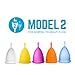 Lunette Menstrual Cup – Best Reusable Period Cup – Wear for 12 Hours and Reuse up to 10 Years, Clear Size 2 for Moderate to Heavy Flow