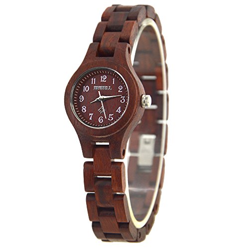 Women's Watches, Joberry Quartz Analog Wrist Watch Wooden Band Vintage Retro Wristwatch (D)