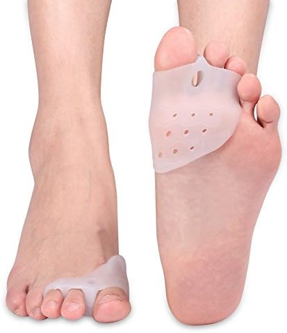 Bunion Corrector Relief Gel Toe Separator for Hammer Toe with Forefoot Pads Cushion, Silicone Toe Straightener Spacer Hallux Valgus for Women and Men