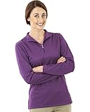 Ovation Women's Lds Cool-Rider Zip-Mock Shirt