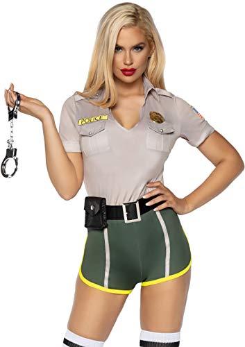 Leg Avenue Women's 4 Pc Hot Cop Police Officer Costume