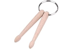​Mini Drum Sticks Keychain, Portable Wooden Drumstick Keyrings, Lightweight Practice Drum Accessories for Backpacks, Christma
