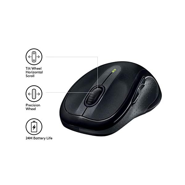 Logitech-M510-Wireless-Mouse-24-GHz-with-USB-Unifying-Receiver-1000-DPI-Laser-Grade-Tracking-7-Buttons-24-Months-Battery-Life-PC-Mac-Laptop-Black Logitech M510 Wireless Mouse, 2.4 GHz with USB Unifying Receiver, 1000 DPI Laser-Grade Tracking, 7-Buttons, 24-Months…