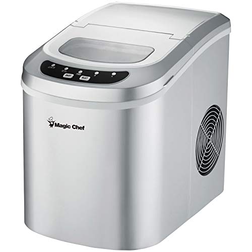 Magic Chef MCIM22SV Portable Mini Ice Maker 27lb-Capacity Silver Home & Garden