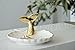 Jojuno Fish Tail Ring Holder Dish Ceramic Jewelry Pate Decor Dish Jewelry Organizer, 4.3in x 3.5in