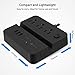 Desktop Power Strip Surge Protector (1080Joules), 3 USB Ports 3 AC Outlets, Overload Protection, TECKIN, Charging Station, Multitude Outlets, 5ft Extension Cord - Black