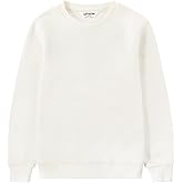 Kid Nation Kids Slouchy Soft Brushed Fleece Casual Basic Crewneck Sweatshirt for Boys or Girls 4-12 Years