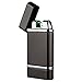 Kivors Rechargeable Photoelectric Sensor Lighter Dual Arc Plasma Electronic Lighter Windproof Cigarette Lighter, Black